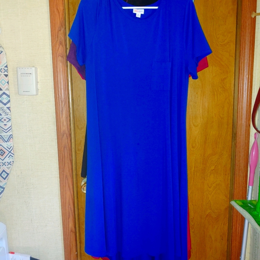 XL blue lularoe hi low dress
